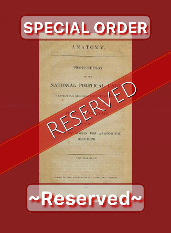 Special Order - Reserved